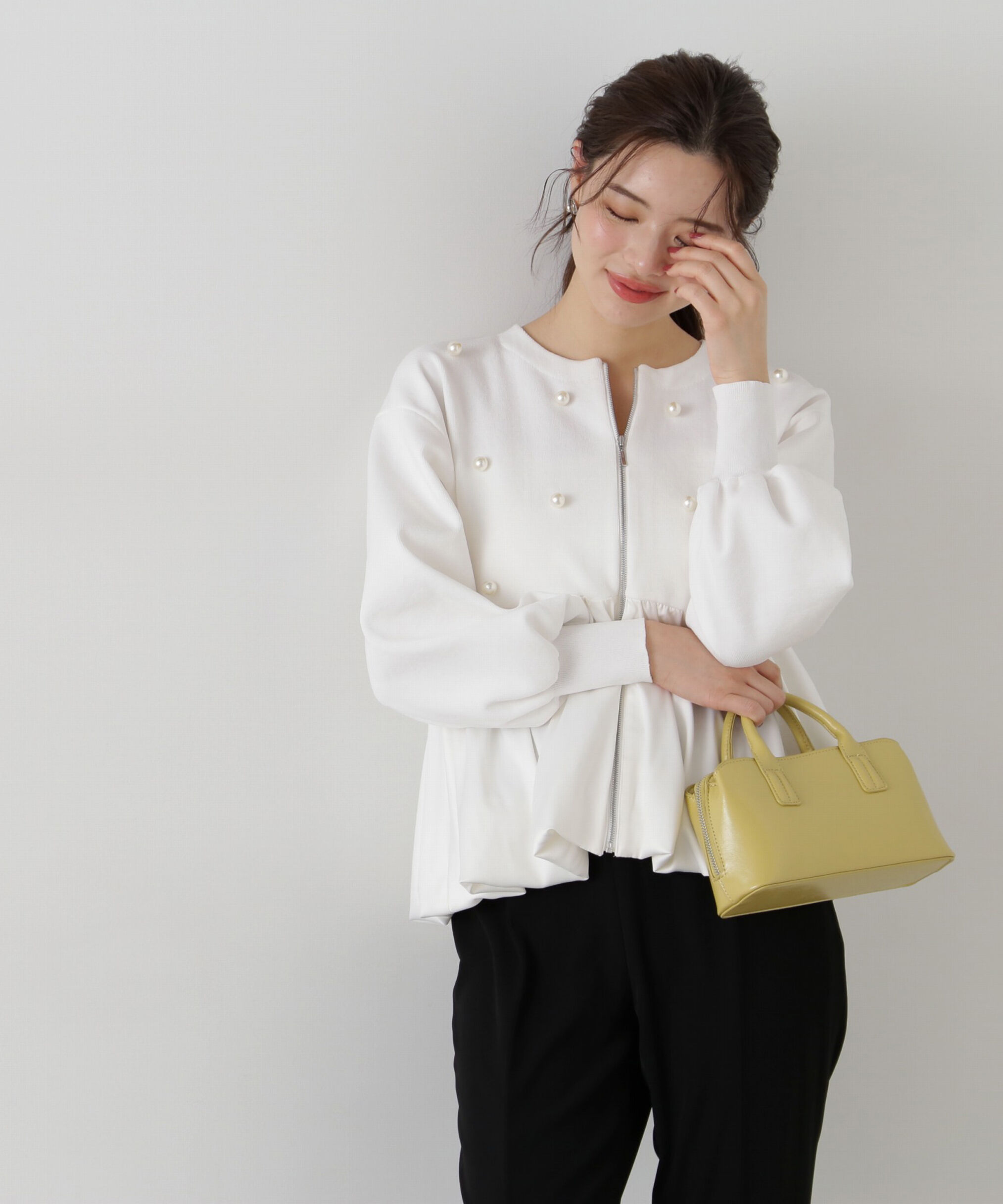 PROPORTION BODY DRESSING「バルーンニットブルゾン」|カーディガン|