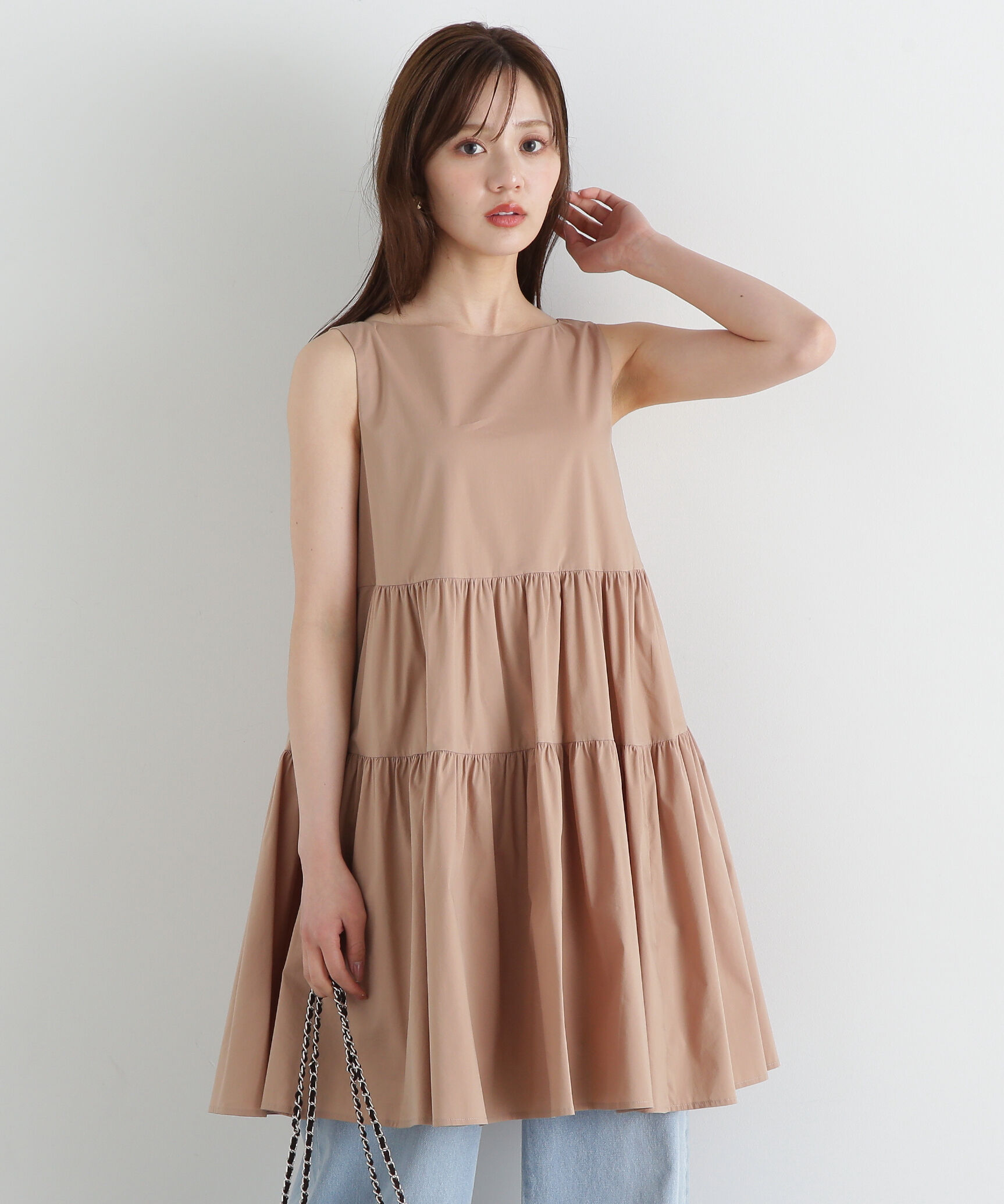 PROPORTION BODY DRESSING「《EDIT COLOGNE》ティアードミニワンピース」|ワンピース|