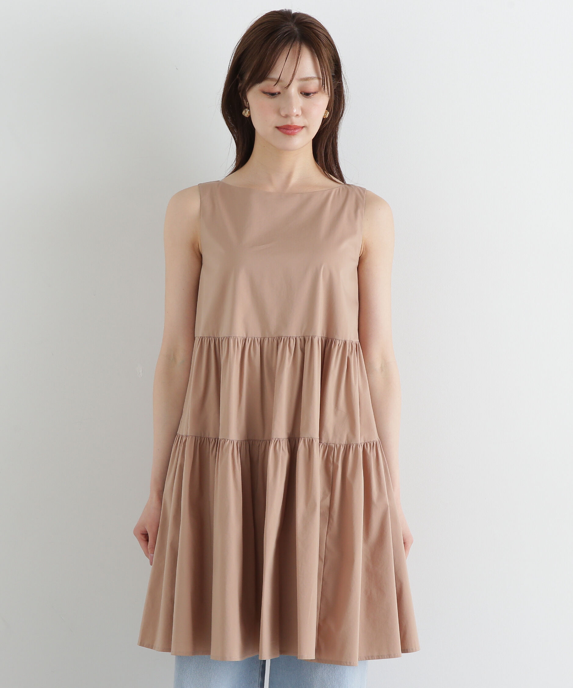 PROPORTION BODY DRESSING「《EDIT COLOGNE》ティアードミニワンピース」|ワンピース|