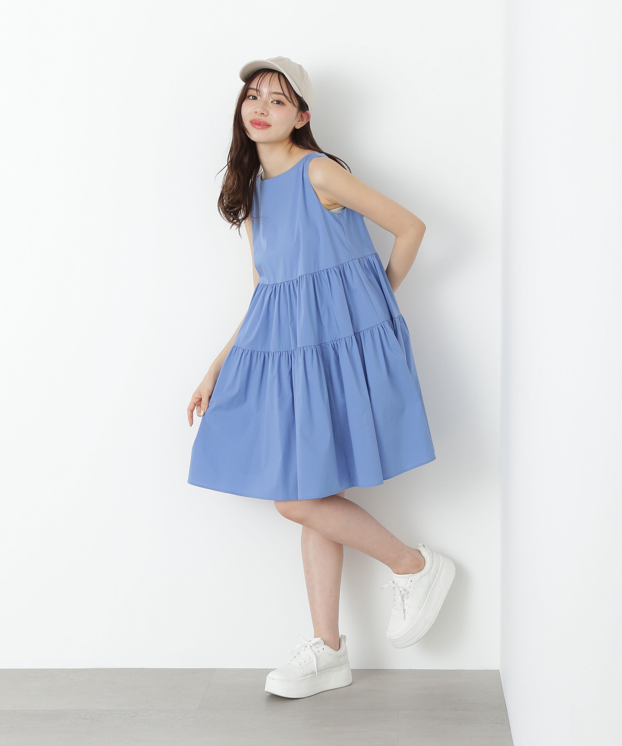 PROPORTION BODY DRESSING「《EDIT COLOGNE》ティアードミニワンピース」|ワンピース|