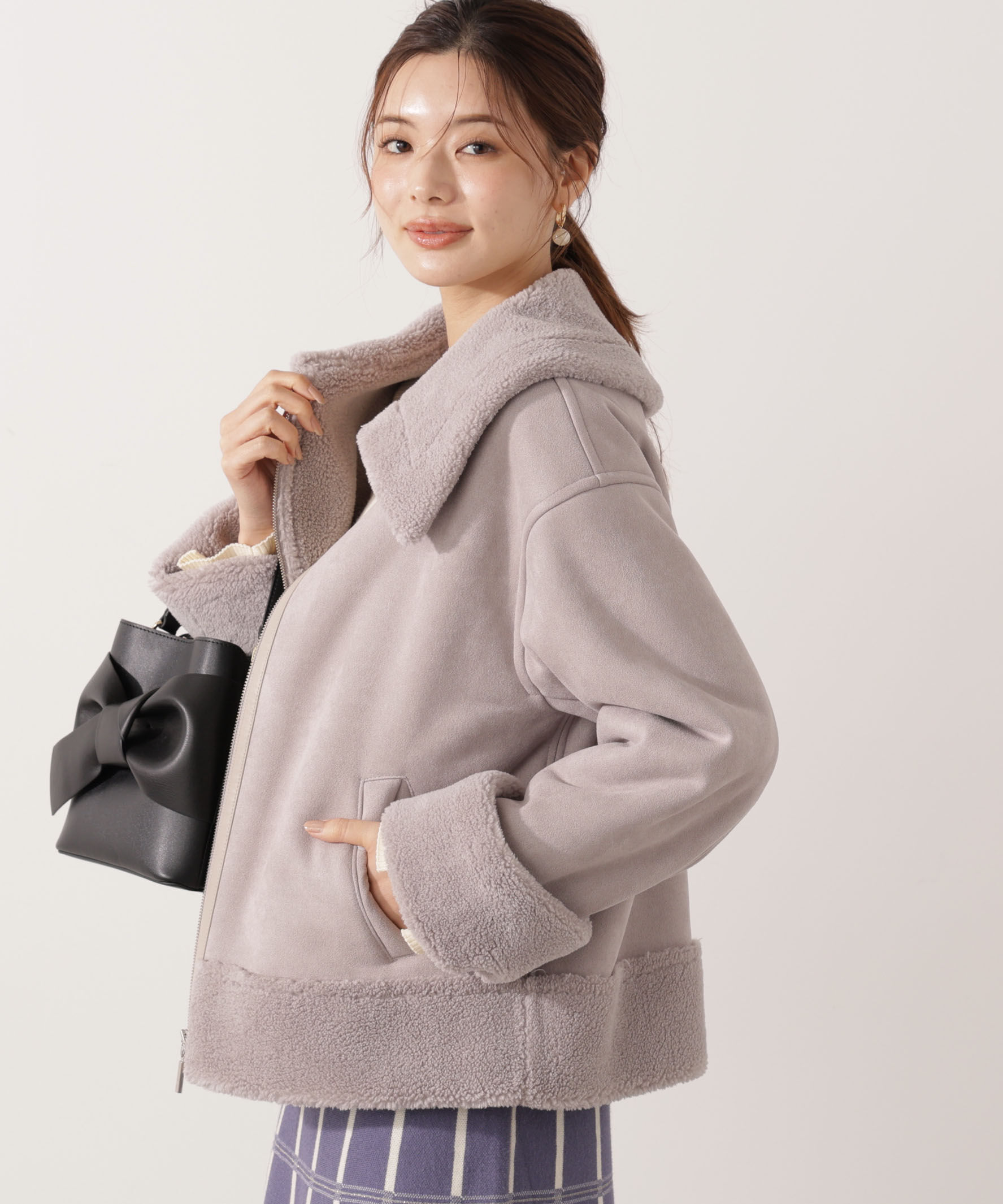 PROPORTION BODY DRESSING「フェイクムートン 25AW」|ブルゾン・スタジャン|