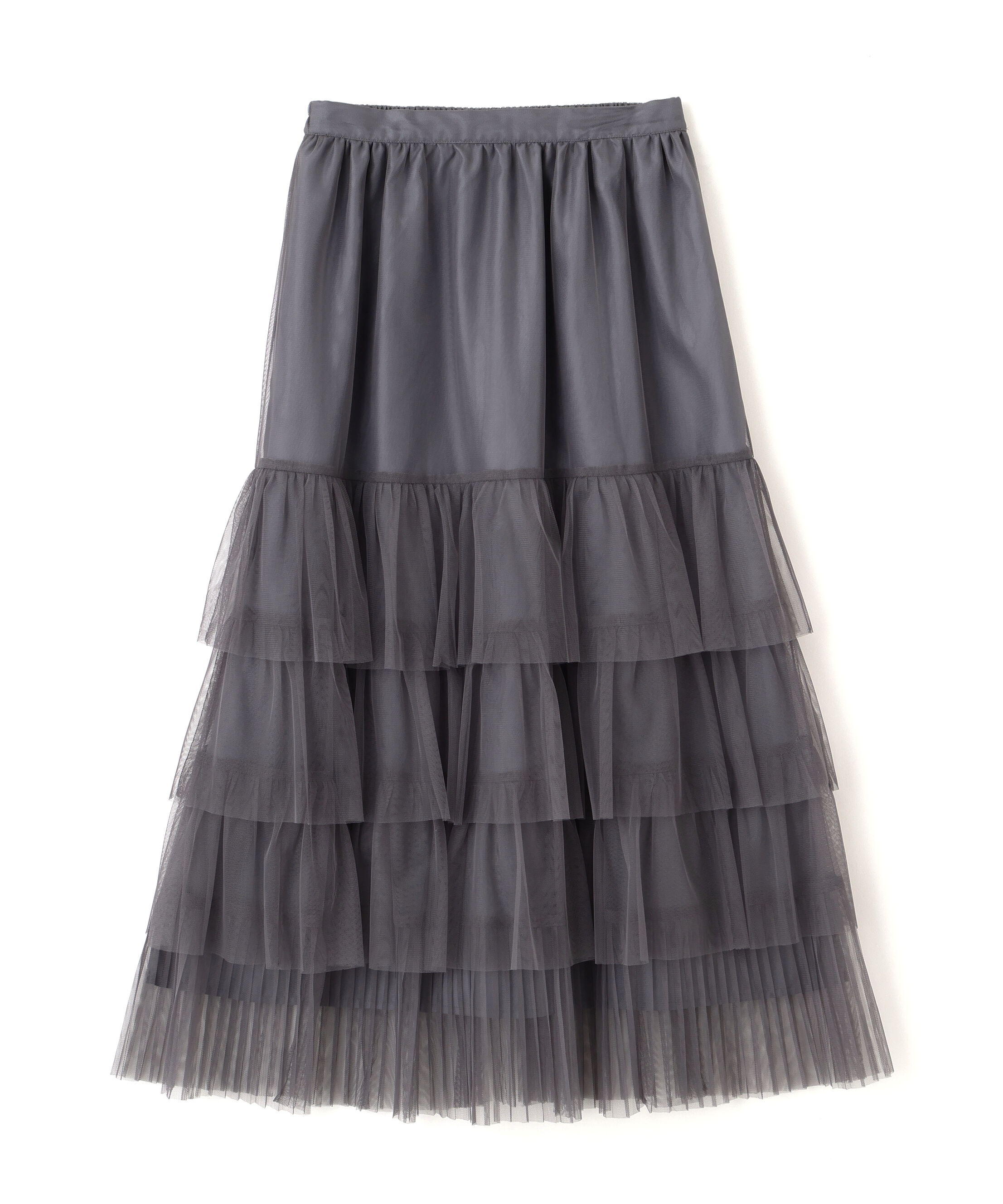 PROPORTION BODY DRESSING「部分プリーツティアードスカート　25AW」|スカート|