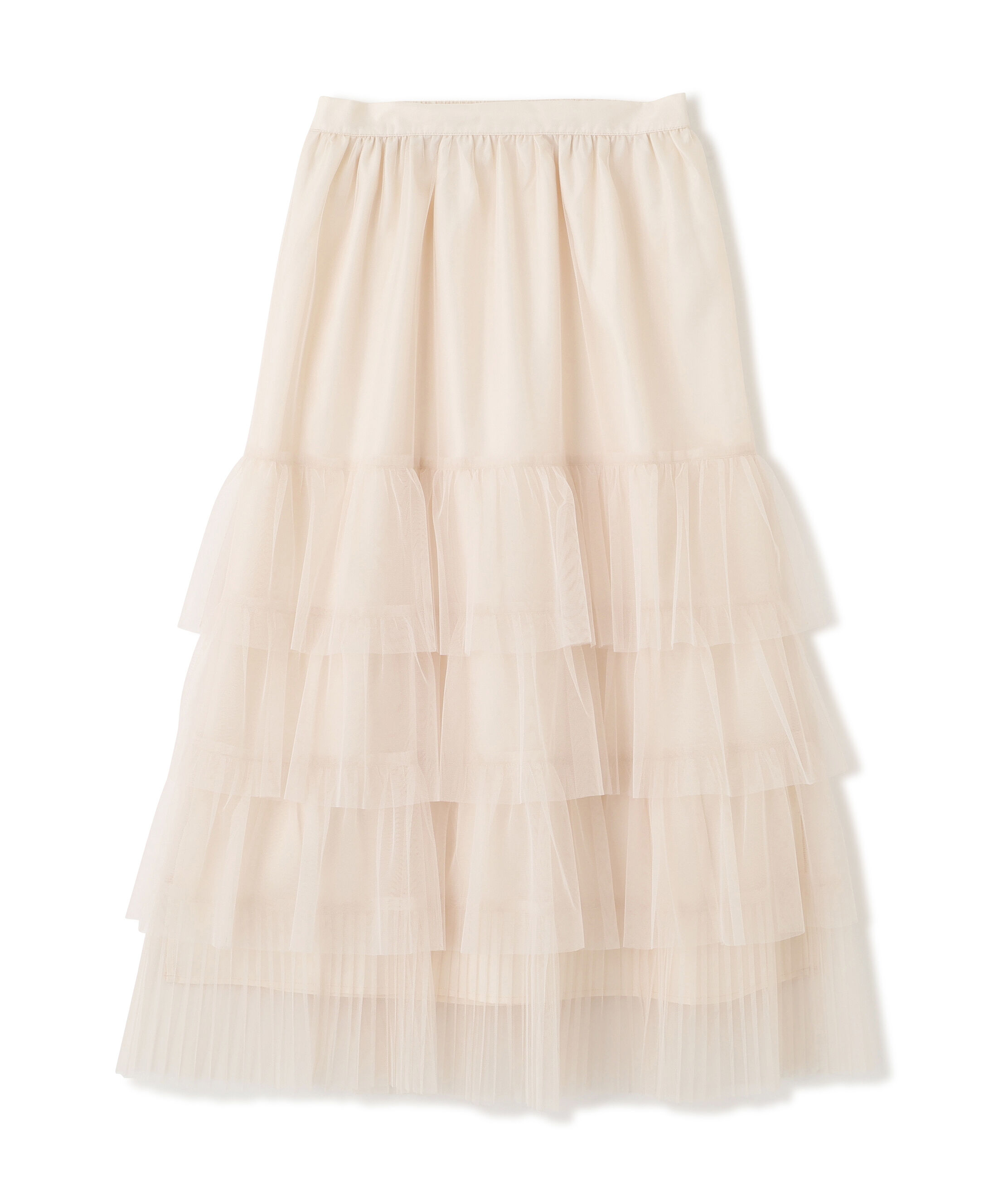 PROPORTION BODY DRESSING「部分プリーツティアードスカート　25AW」|スカート|