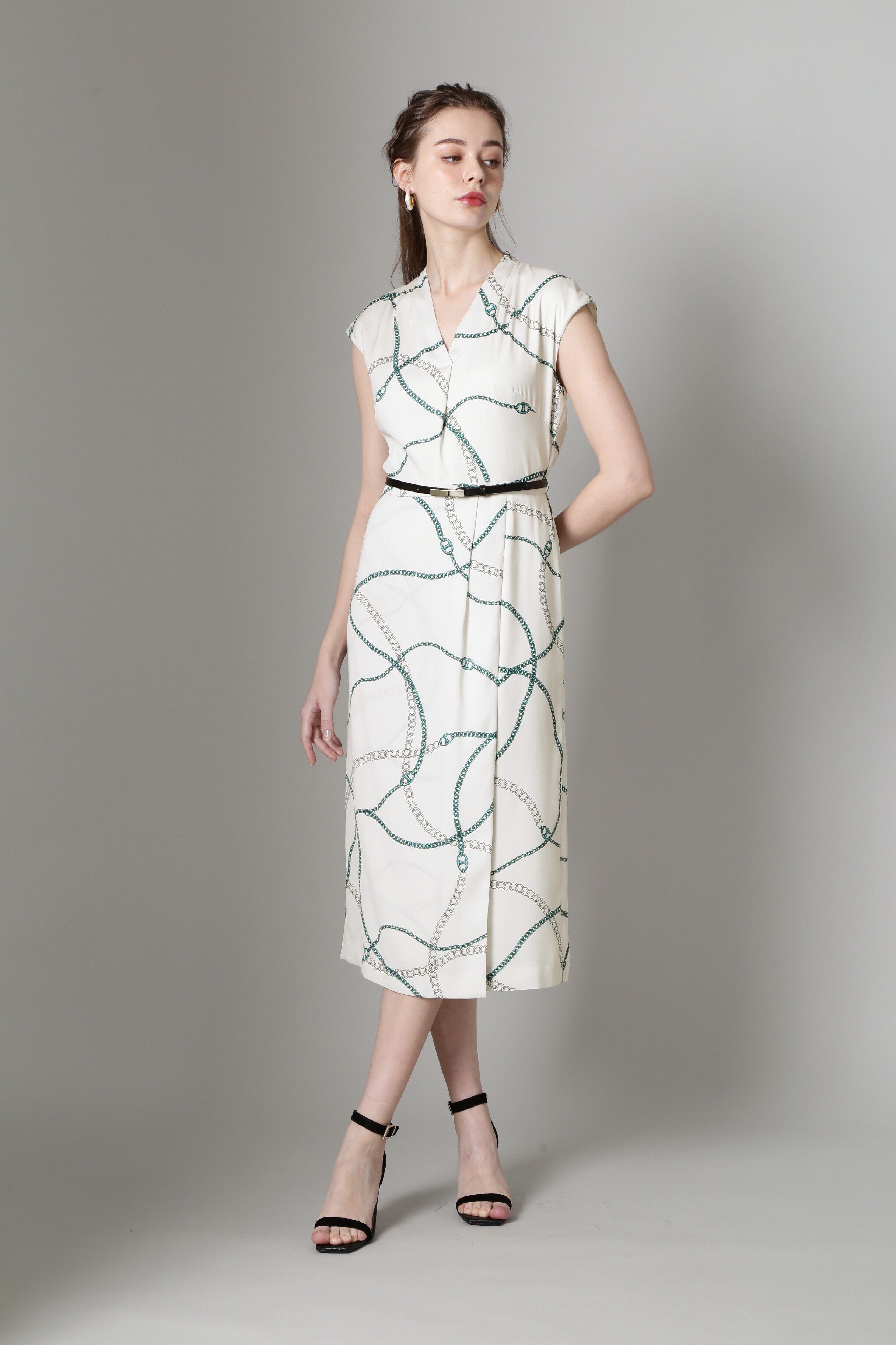  「[URBAN PRECIOUS]チェーンプリントワンピース」|ワンピース|