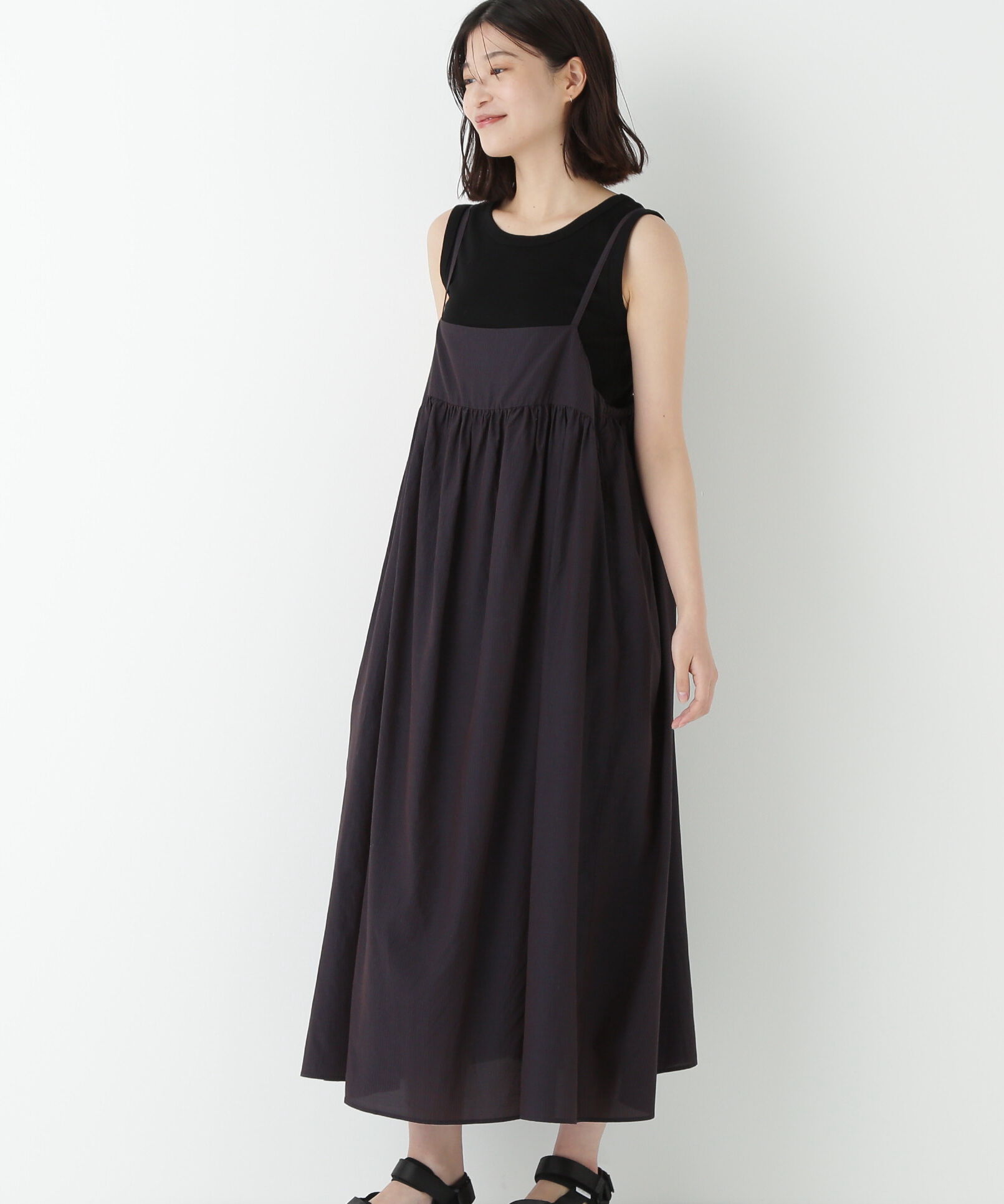  「◆ストライプローンキャミソールワンピース」|ワンピース|