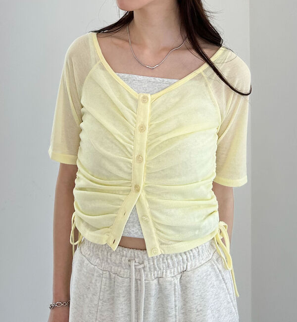 archives「レイヤードカットＳＥＴ　ＴＯＰＳ　５Ｓ」|カーディガン|YELLOW