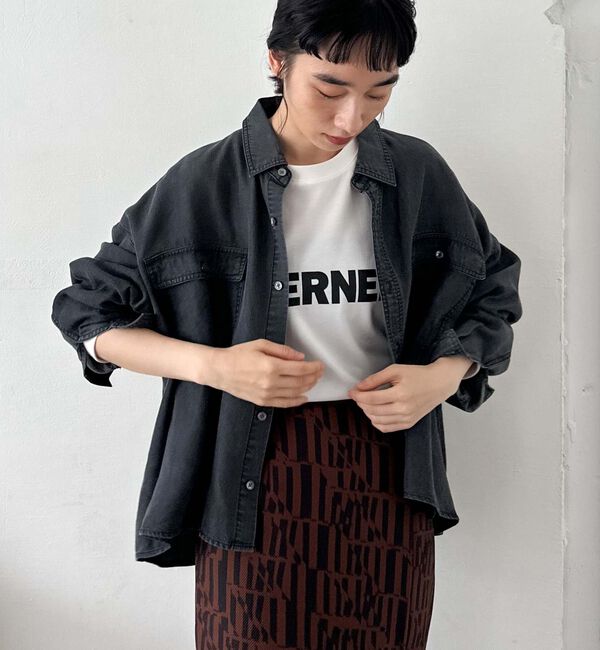 Doux archives「ソフトデニムオーバーシャツ」|シャツ・ブラウス|