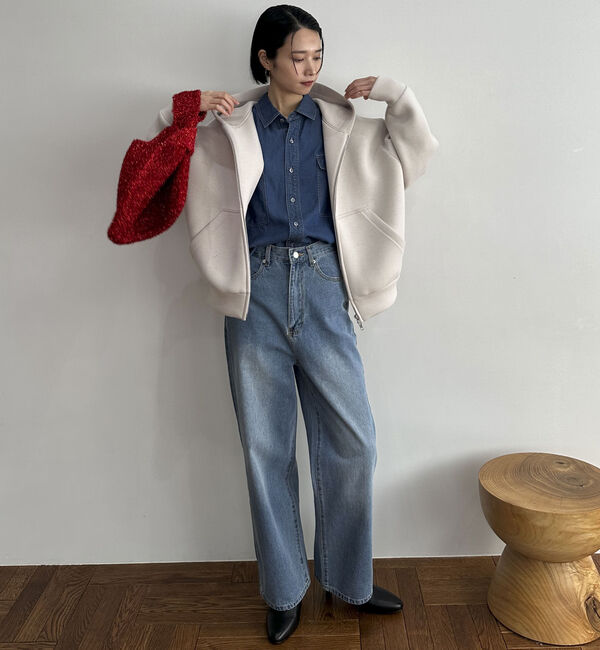 Doux archives「ソフトデニムオーバーシャツ」|シャツ・ブラウス|