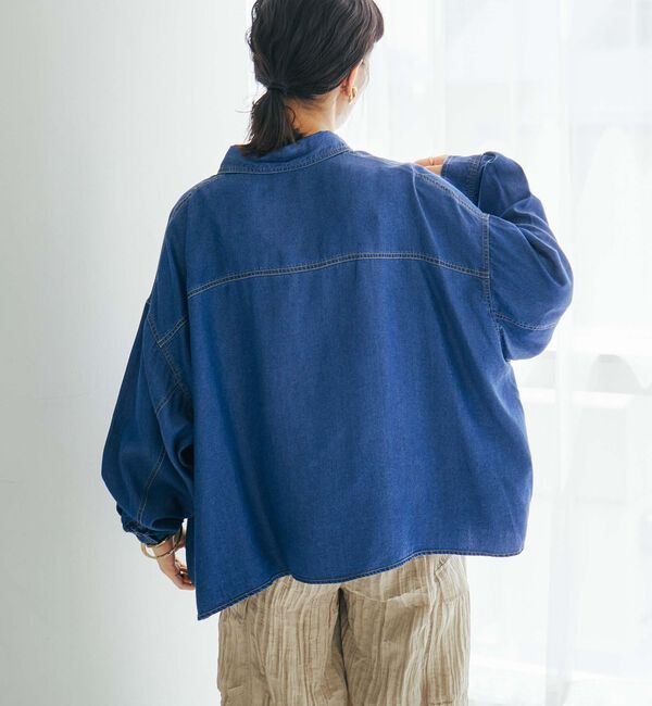 Doux archives「ソフトデニムオーバーシャツ」|シャツ・ブラウス|