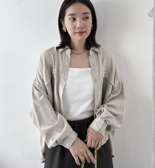 Doux archives「ソフトデニムオーバーシャツ」|シャツ・ブラウス|