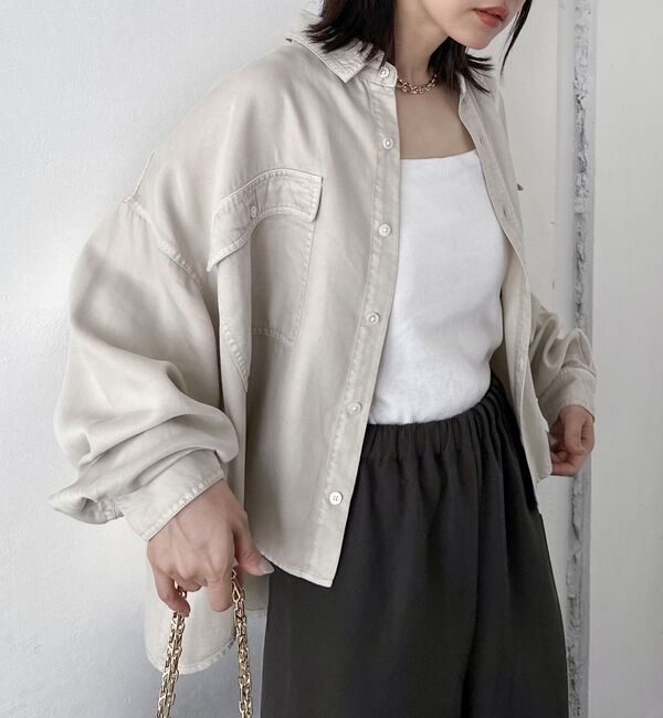 Doux archives「ソフトデニムオーバーシャツ」|シャツ・ブラウス|