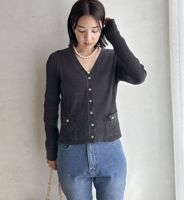 Doux archives「モールニットカーディガン」|カーディガン|