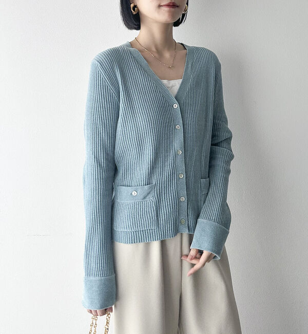 Doux archives「モールニットカーディガン」|カーディガン|MINT GREEN