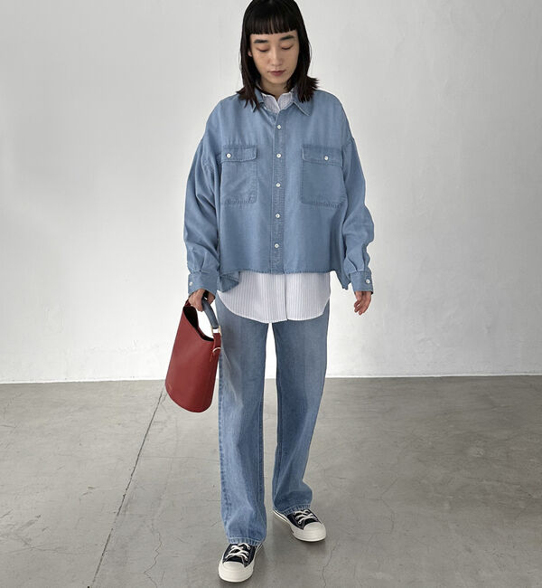 Doux archives「ソフトデニムオーバーシャツ」|シャツ・ブラウス|