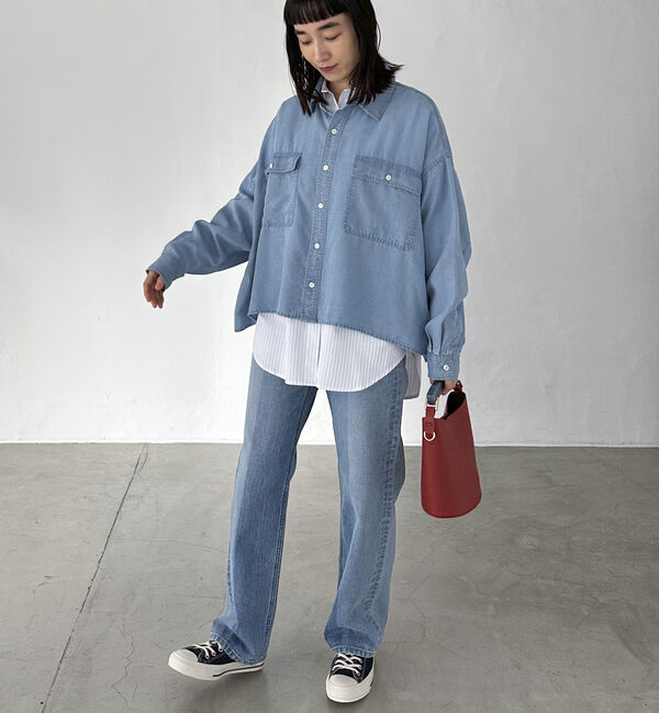 Doux archives「ソフトデニムオーバーシャツ」|シャツ・ブラウス|