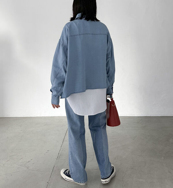 Doux archives「ソフトデニムオーバーシャツ」|シャツ・ブラウス|
