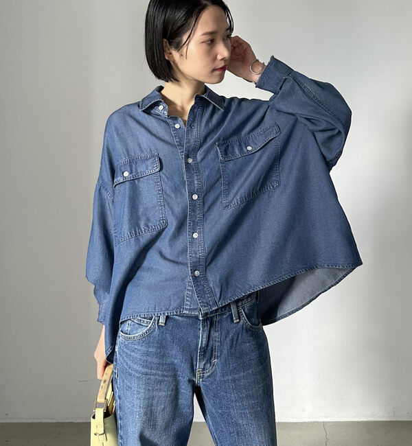 Doux archives「ソフトデニムオーバーシャツ」|シャツ・ブラウス|