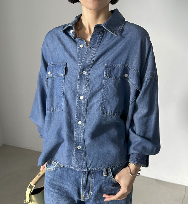 Doux archives「ソフトデニムオーバーシャツ」|シャツ・ブラウス|