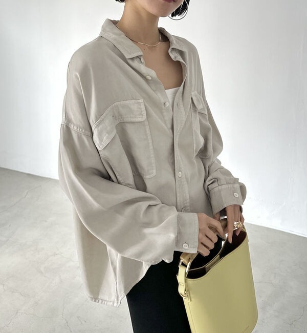 Doux archives「ソフトデニムオーバーシャツ」|シャツ・ブラウス|