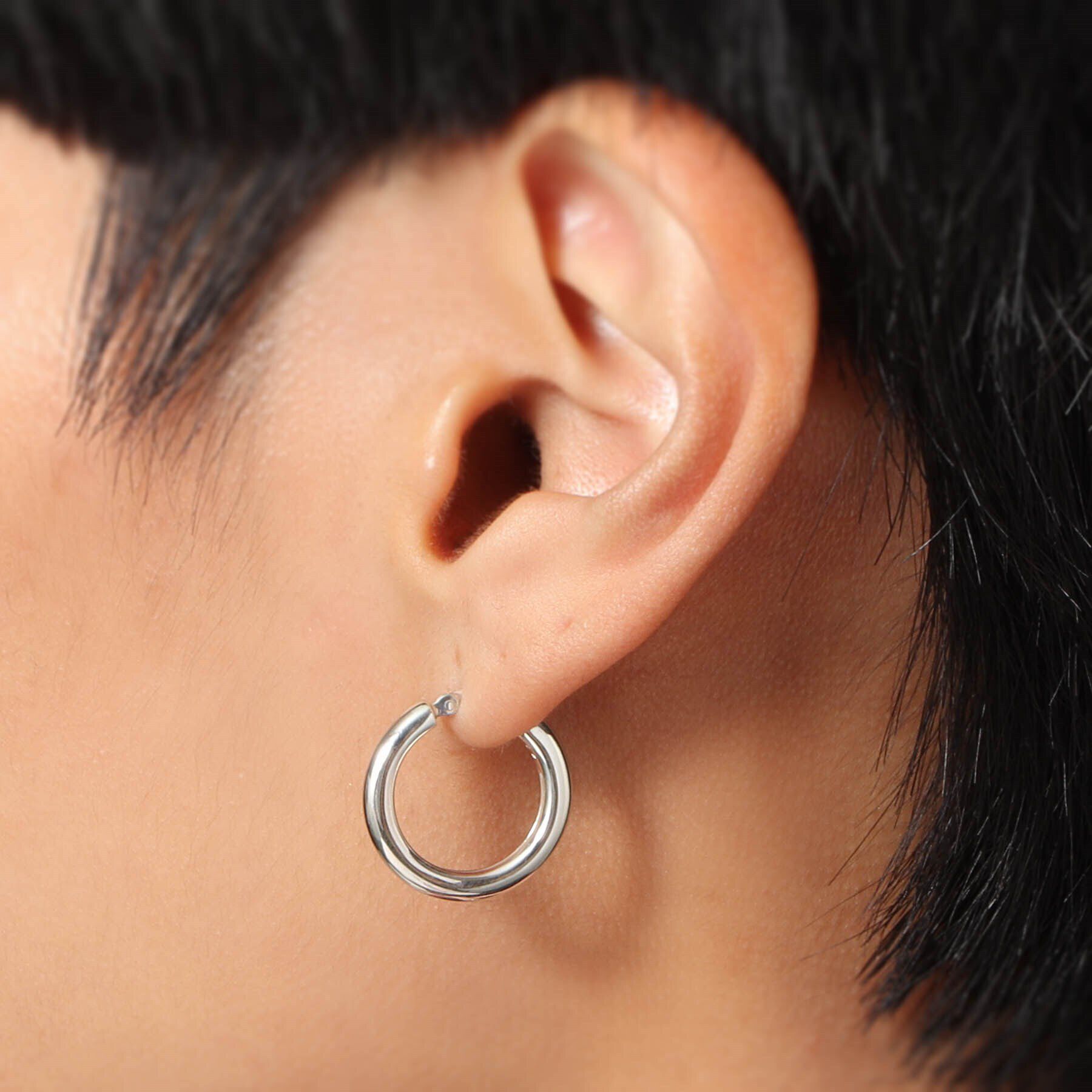 COCOSHNIK ONKITSCH「シルバー フープピアス トグルチャーム」|ピアス|