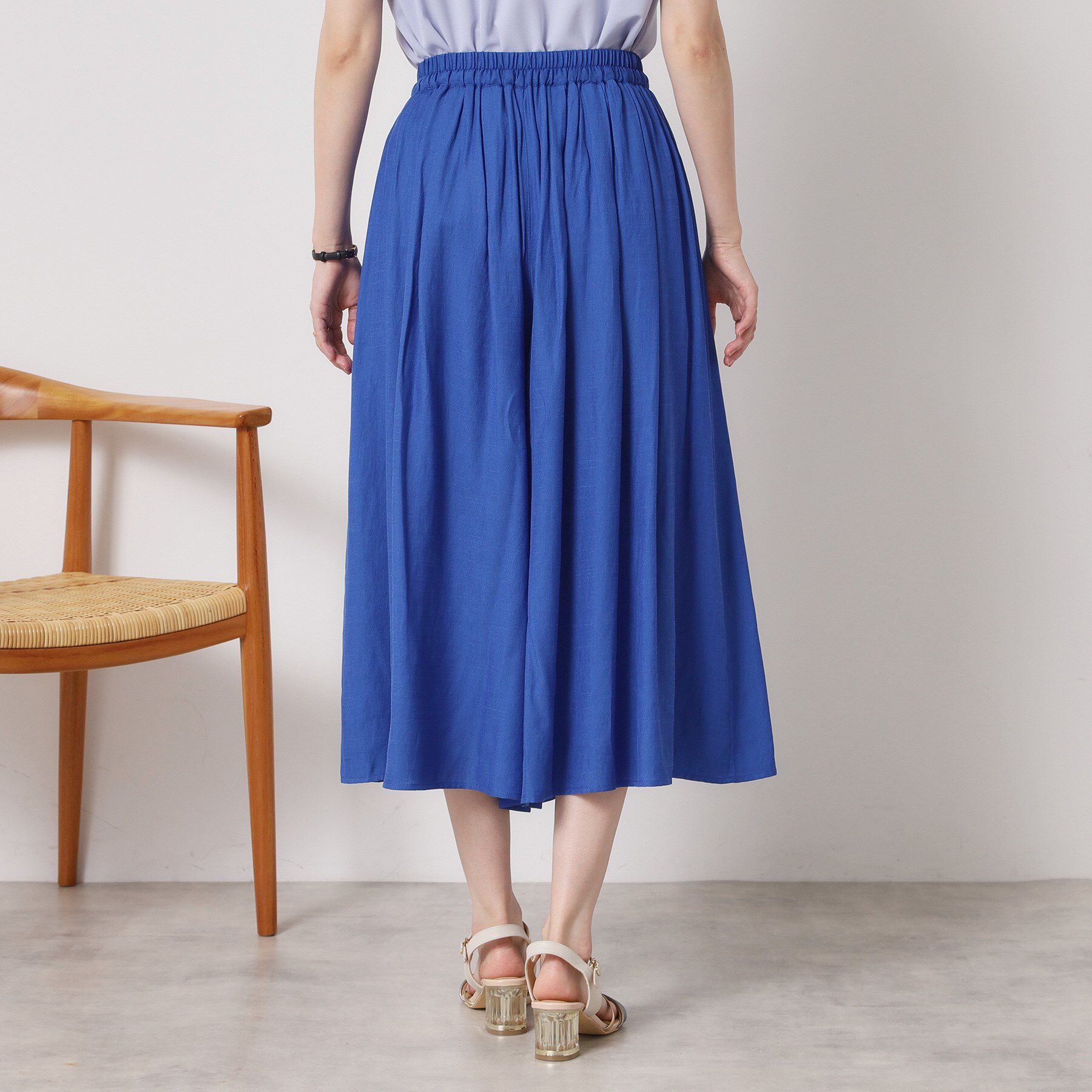 ITS&rsquo;DEMO「【さらりタッチ／ウエストゴム／手洗い可】強撚スラブスカーチョ」|その他|