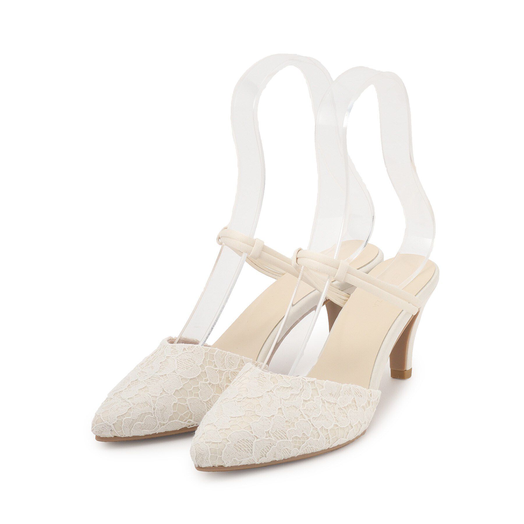 ESPERANZA「2WAYアンクレットストラップレースミュール」|サンダル|ｱｲﾎﾞﾘｰ(304)