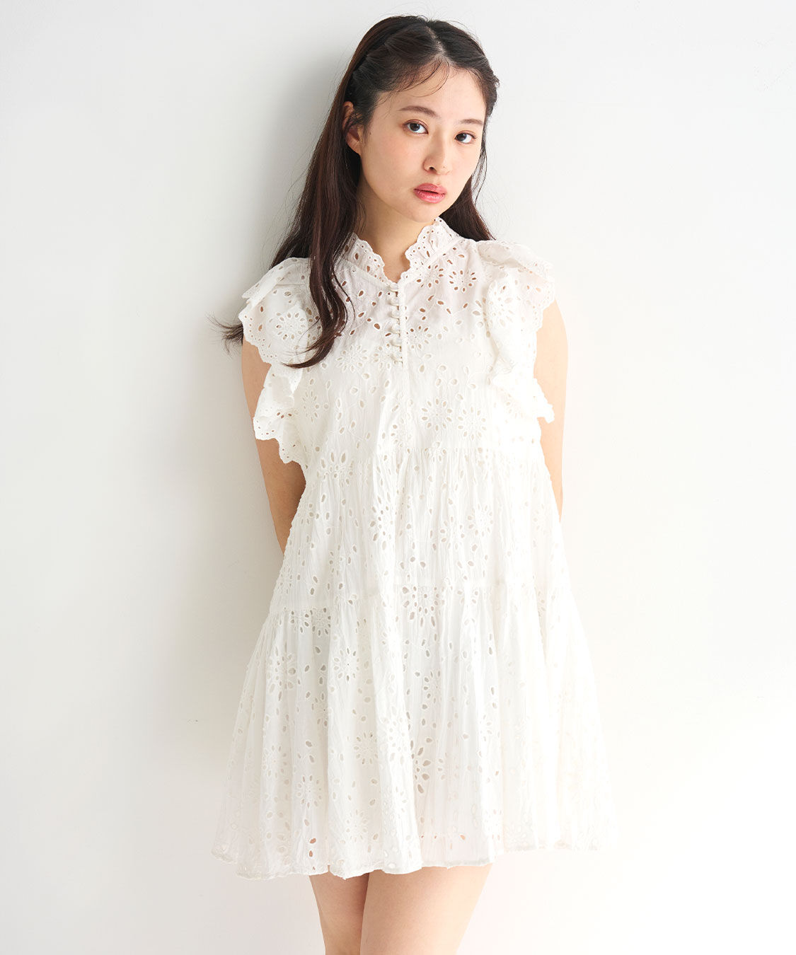 【新品未使用タグ付き】COCO DEAL エンブロイダリーティアードミニワンピー エンブロイダリーティアードミニワンピース（COCO DEAL）｜ルミネの