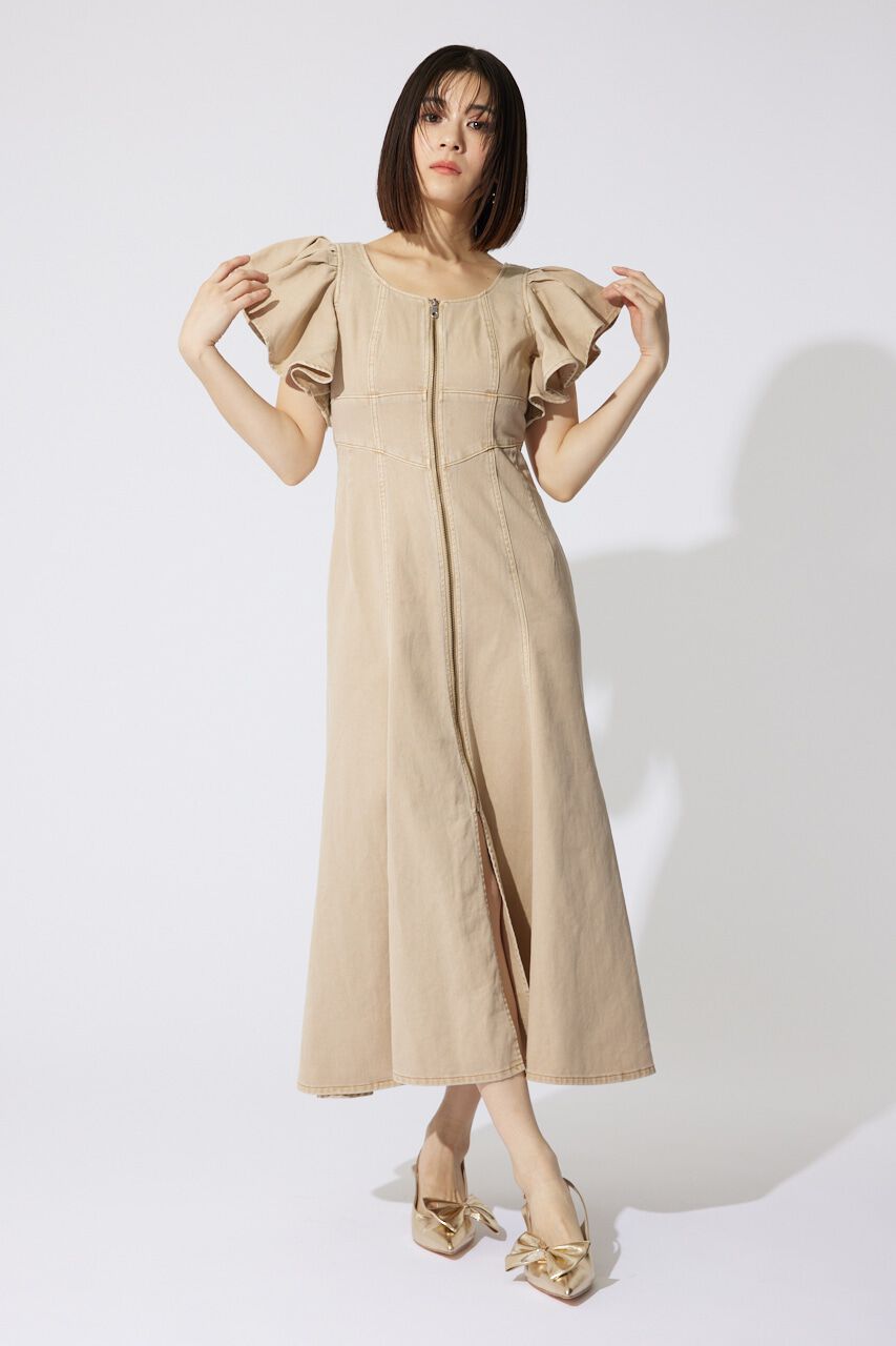 rienda「フリルスリーブマーメイドワンピース」|ワンピース|