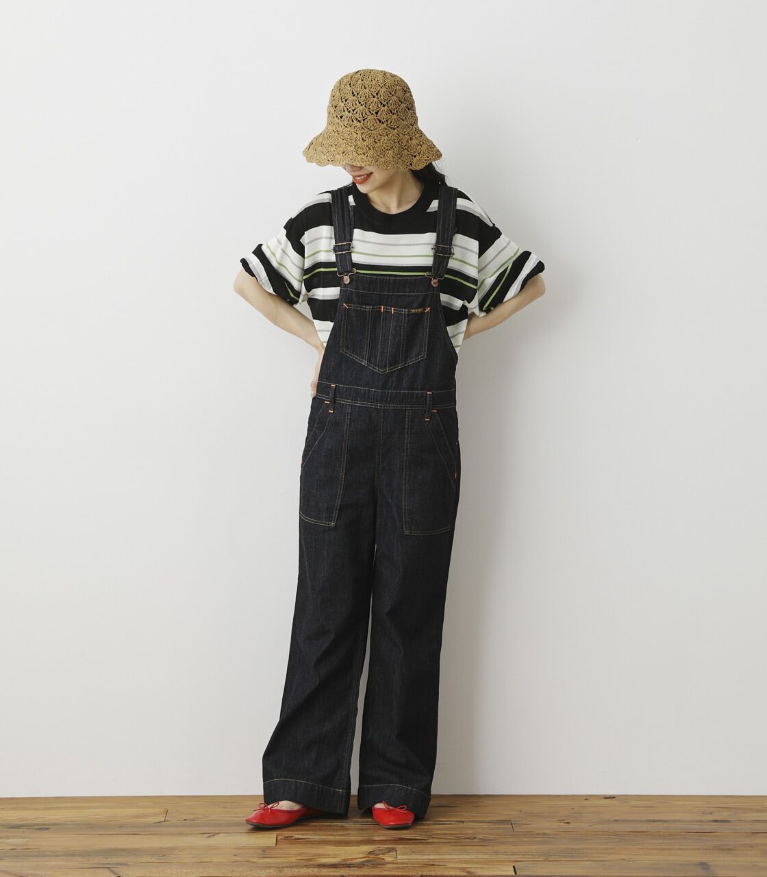 RODEO CROWNS「（WEB限定）マルチボーダーサマーニットトップス」|ニット・セーター|