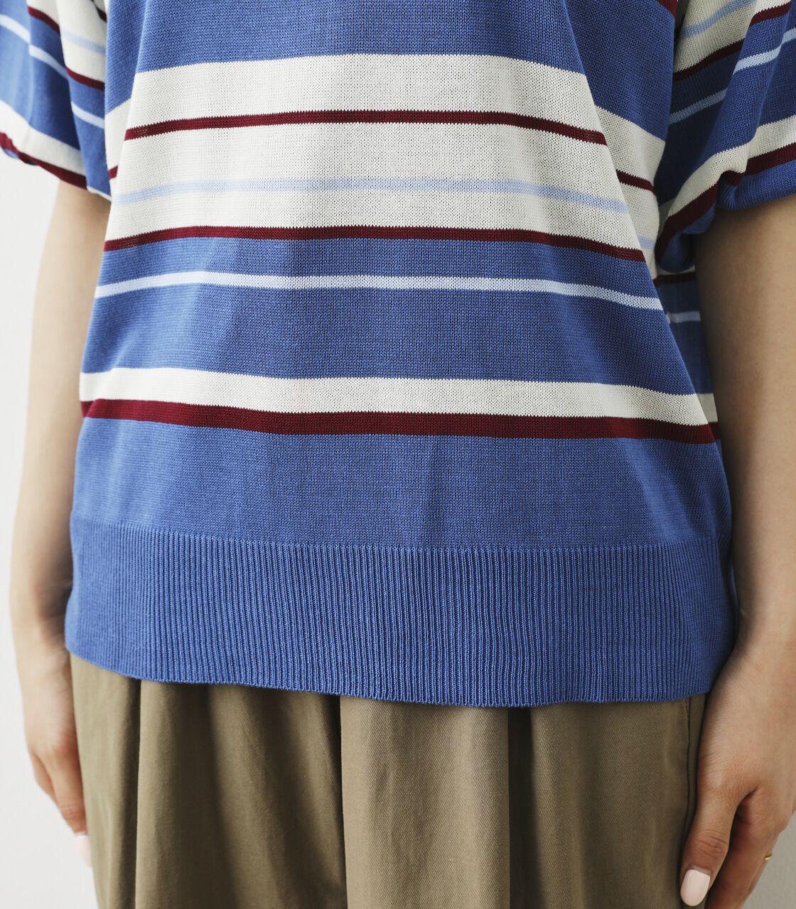 RODEO CROWNS「（WEB限定）マルチボーダーサマーニットトップス」|ニット・セーター|