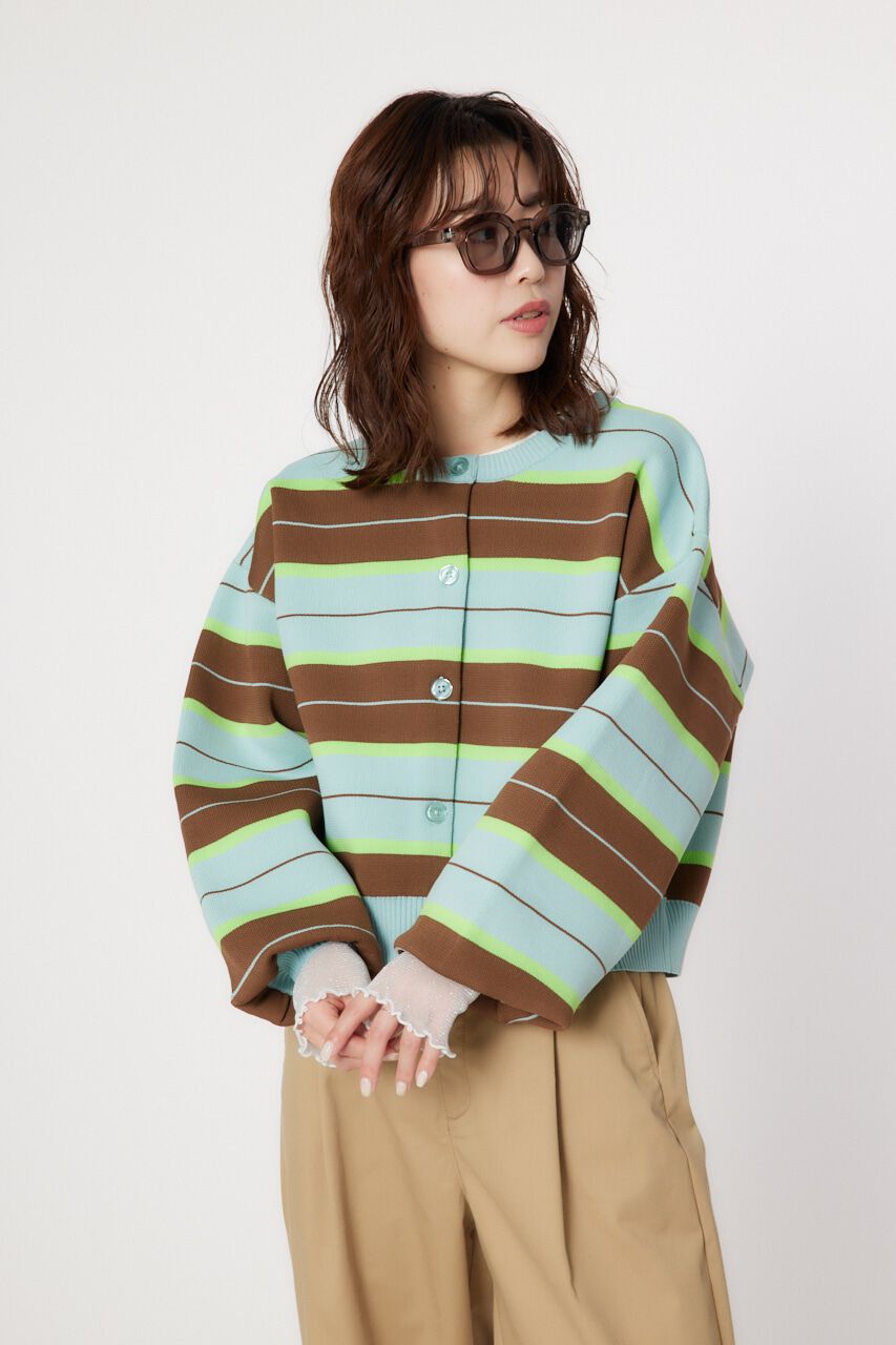 RODEO CROWNS「A-LIGHT KNIT アソートカーディガン」|カーディガン|柄MINT5