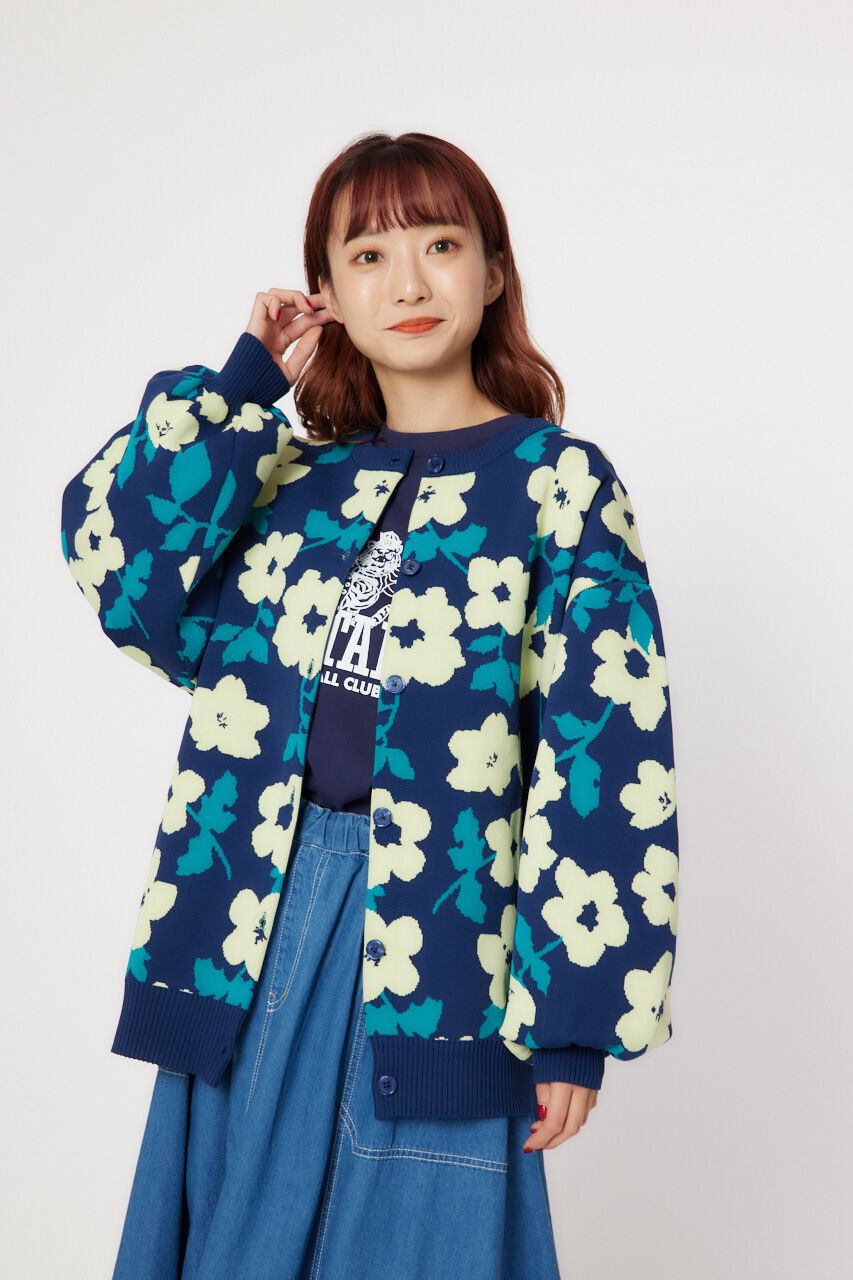 RODEO CROWNS「A-LIGHT KNIT アソートカーディガン」|カーディガン|柄NVY5