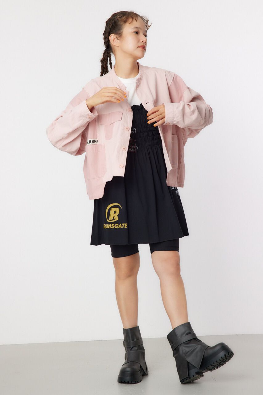 RODEO CROWNS「ランダムテキストシャーリングキャミチュニック」|キャミソール|