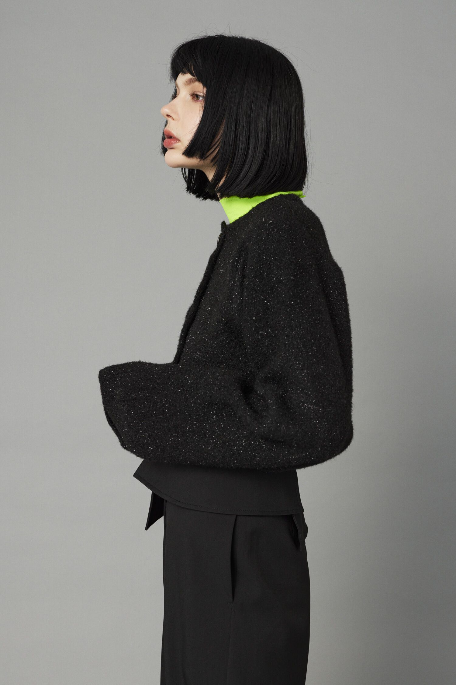 HeRIN.CYE「Shiny short cardigan」|カーディガン|