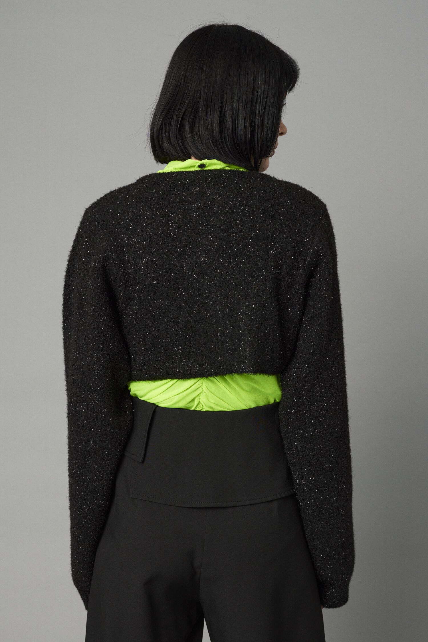 HeRIN.CYE「Shiny short cardigan」|カーディガン|