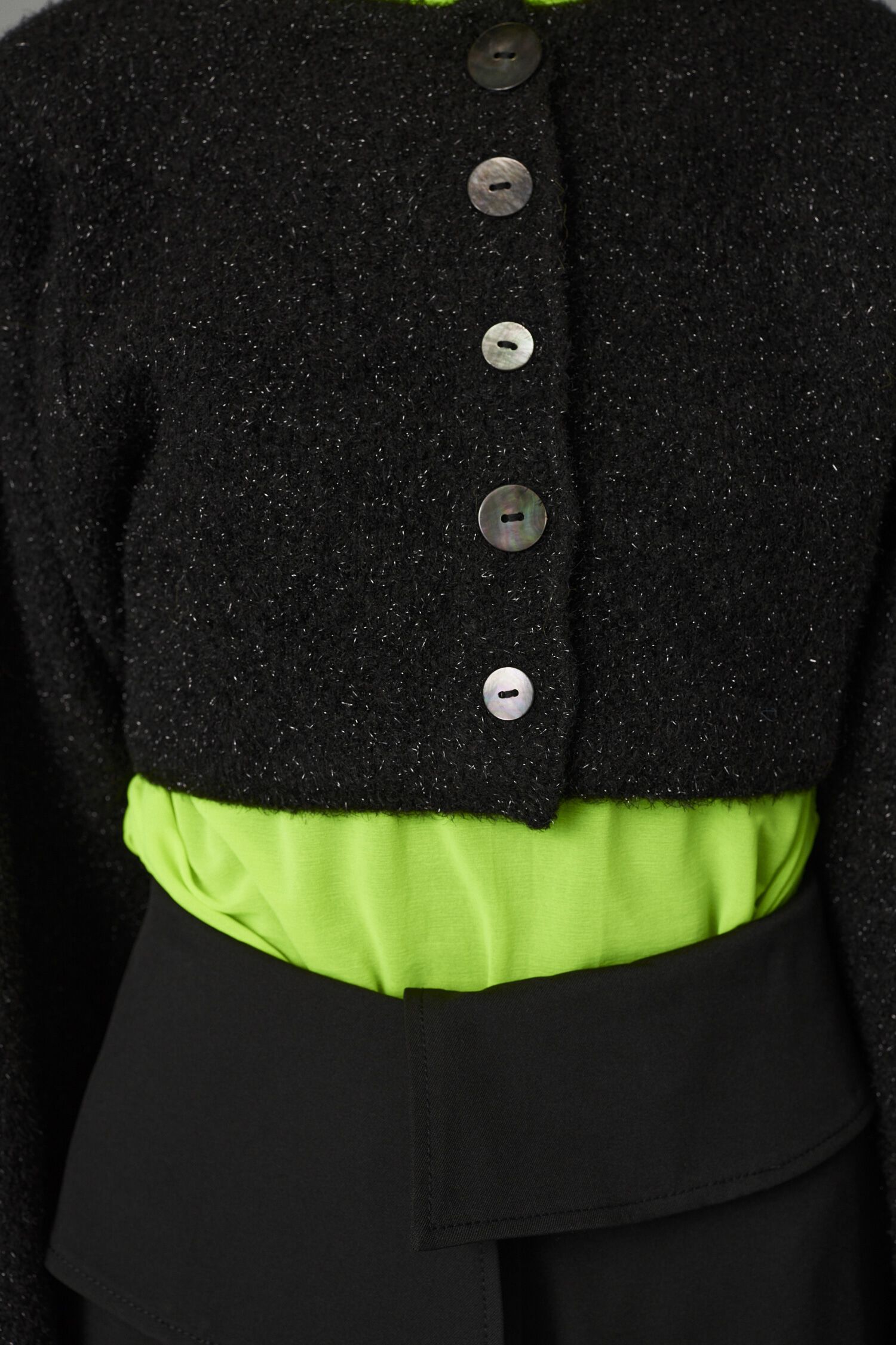 HeRIN.CYE「Shiny short cardigan」|カーディガン|