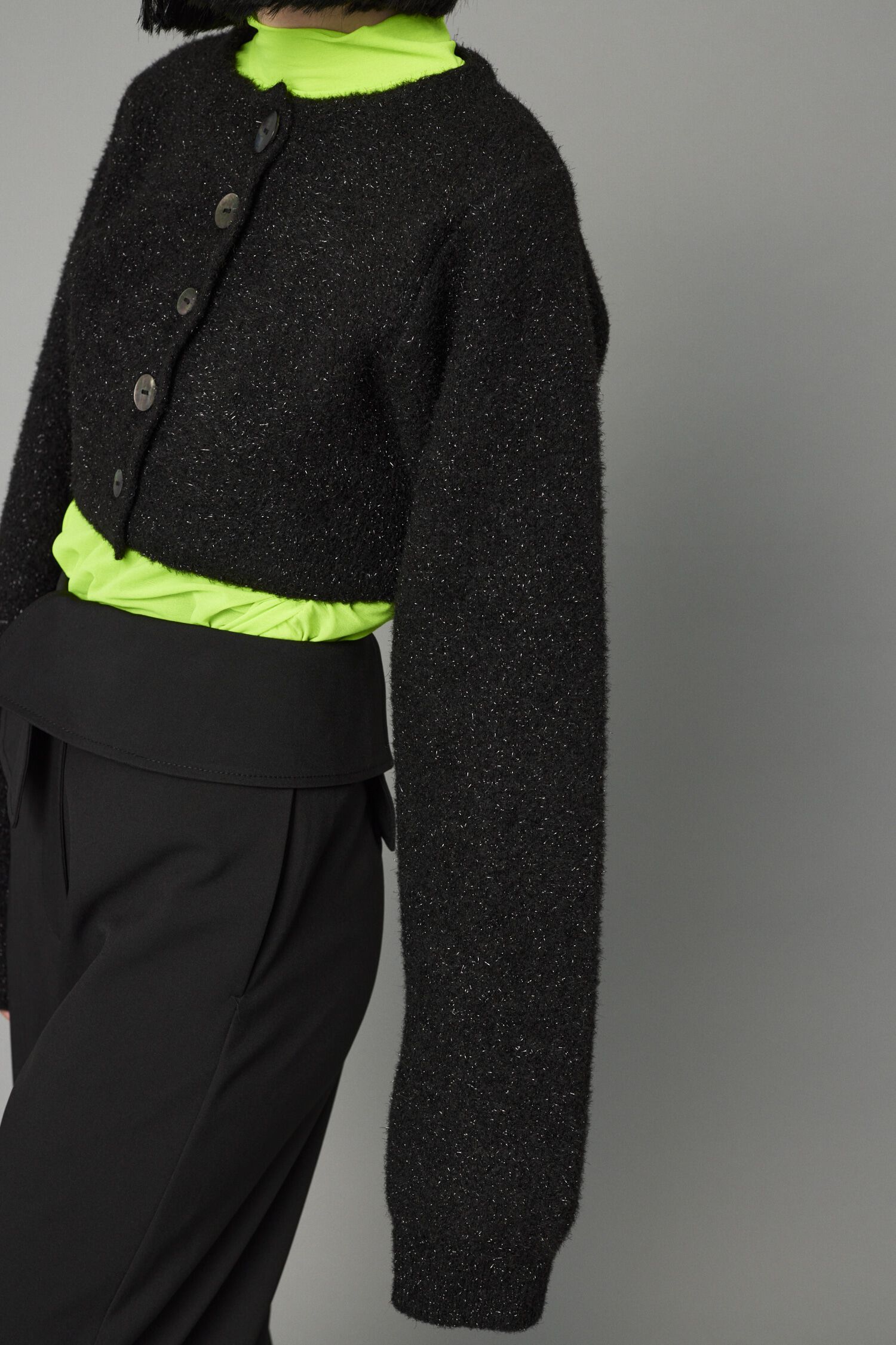 HeRIN.CYE「Shiny short cardigan」|カーディガン|