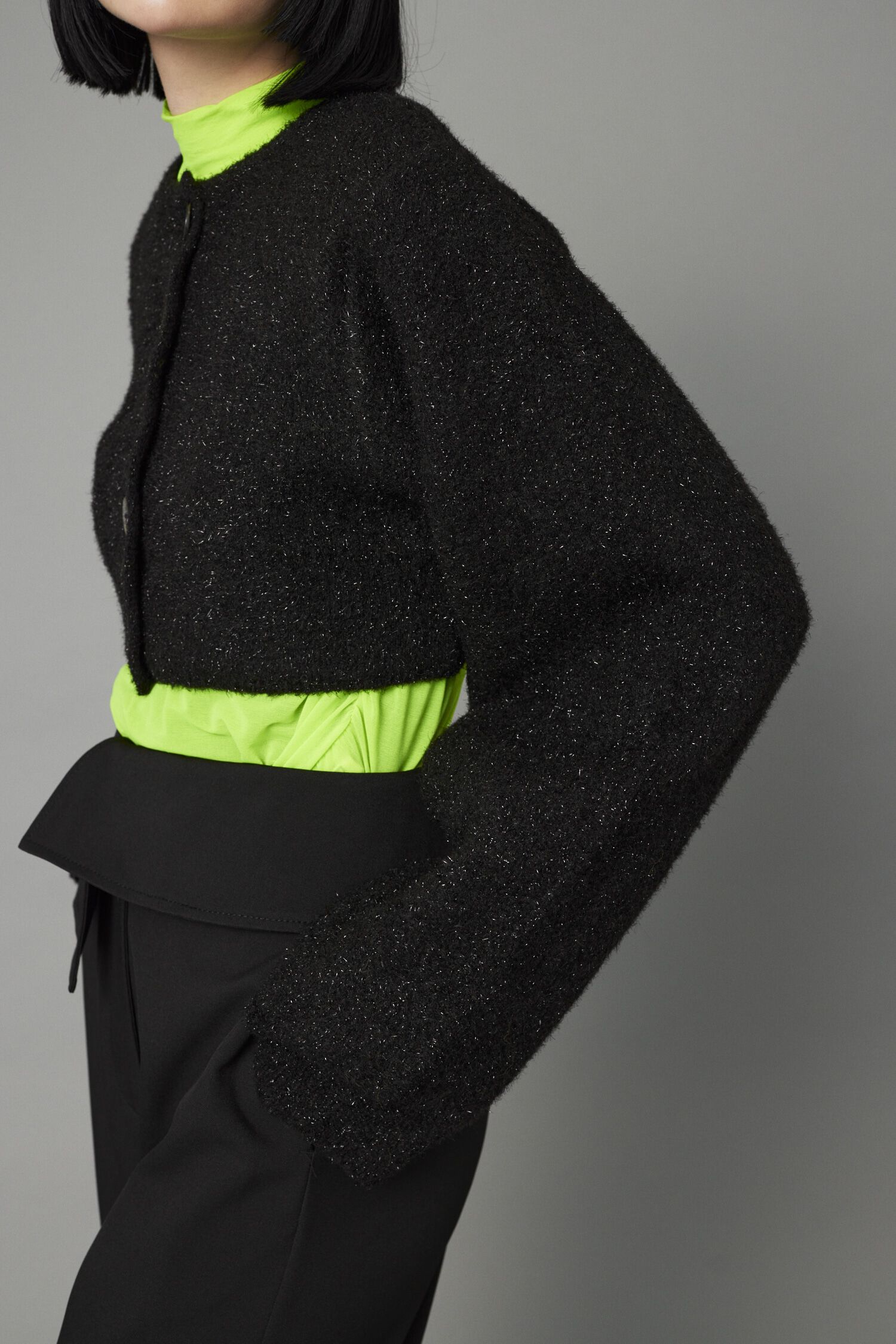 HeRIN.CYE「Shiny short cardigan」|カーディガン|