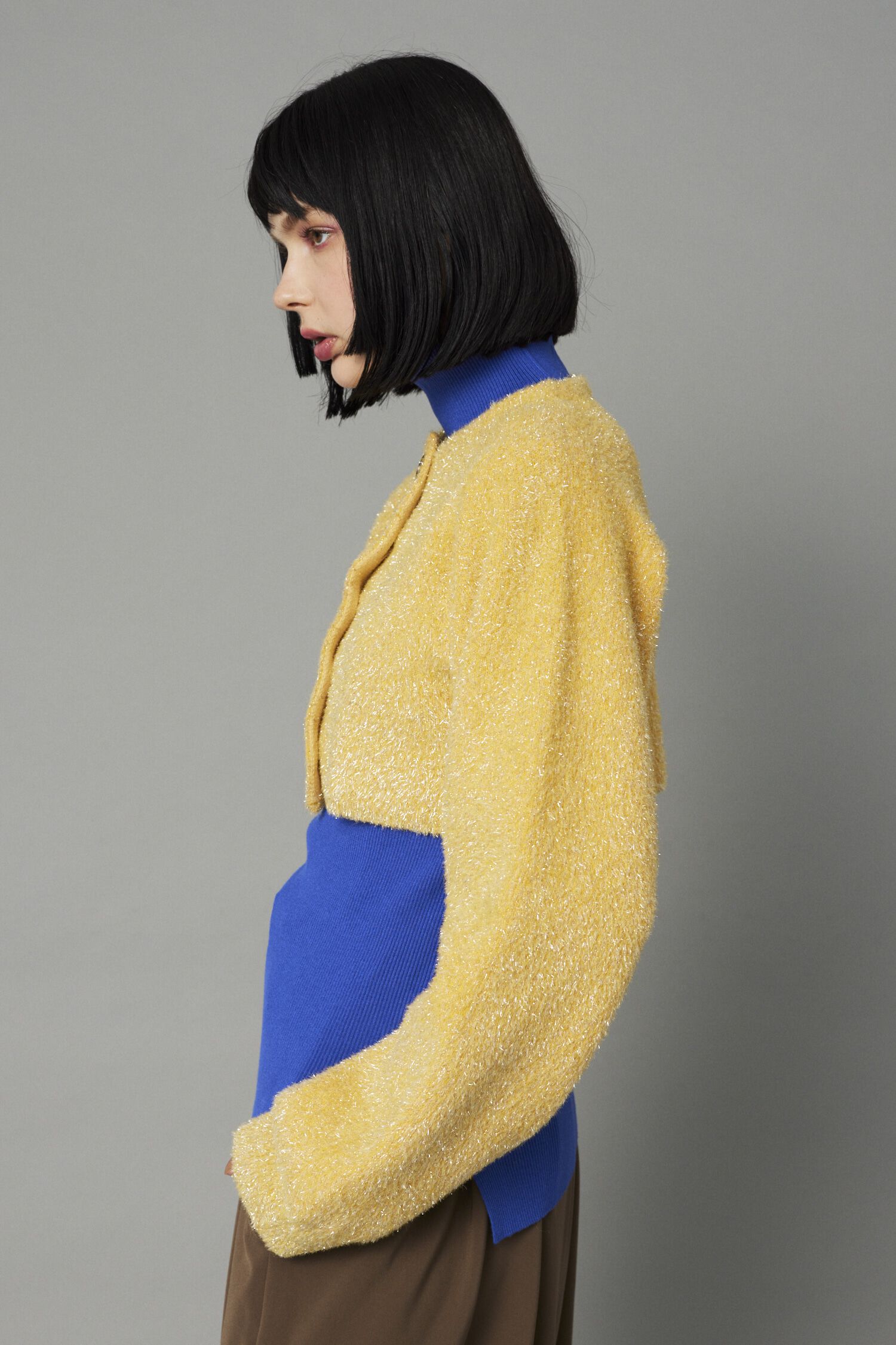 HeRIN.CYE「Shiny short cardigan」|カーディガン|