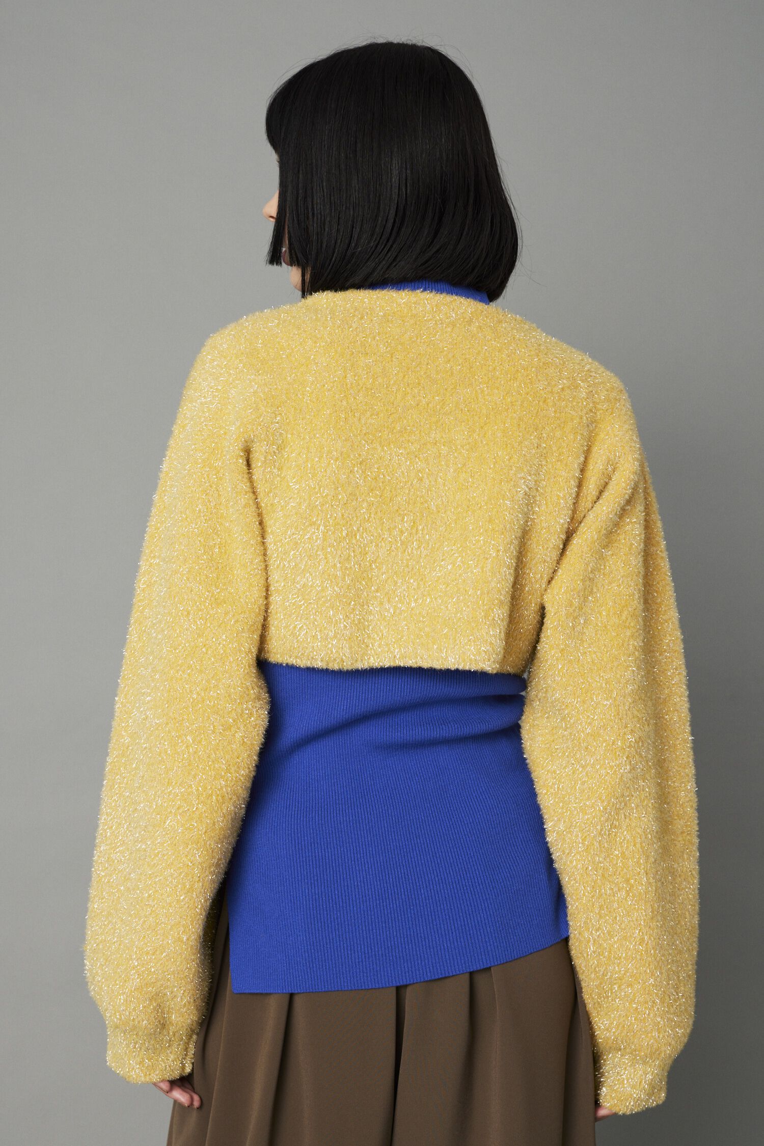 HeRIN.CYE「Shiny short cardigan」|カーディガン|