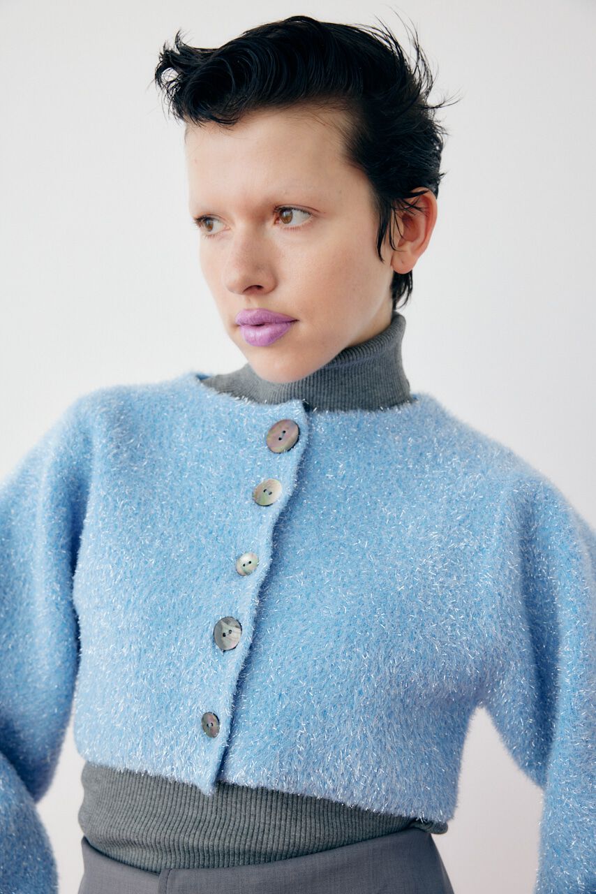 HeRIN.CYE「Shiny short cardigan」|カーディガン|