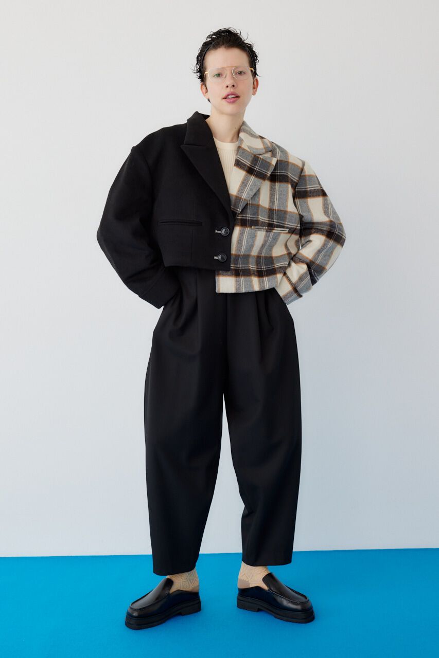 HeRIN.CYE「Bi color asymmetry jacket」|その他|