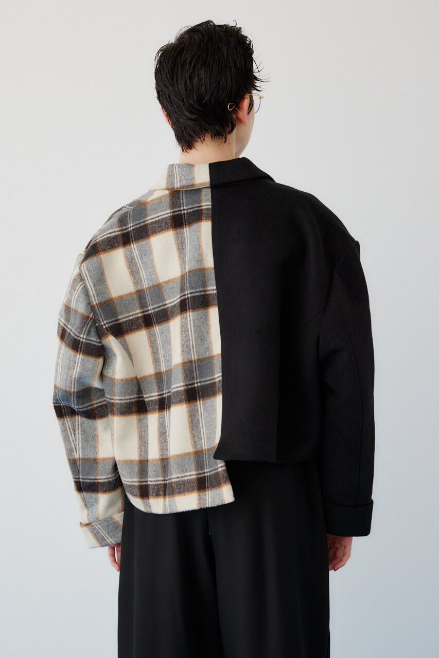 HeRIN.CYE「Bi color asymmetry jacket」|その他|