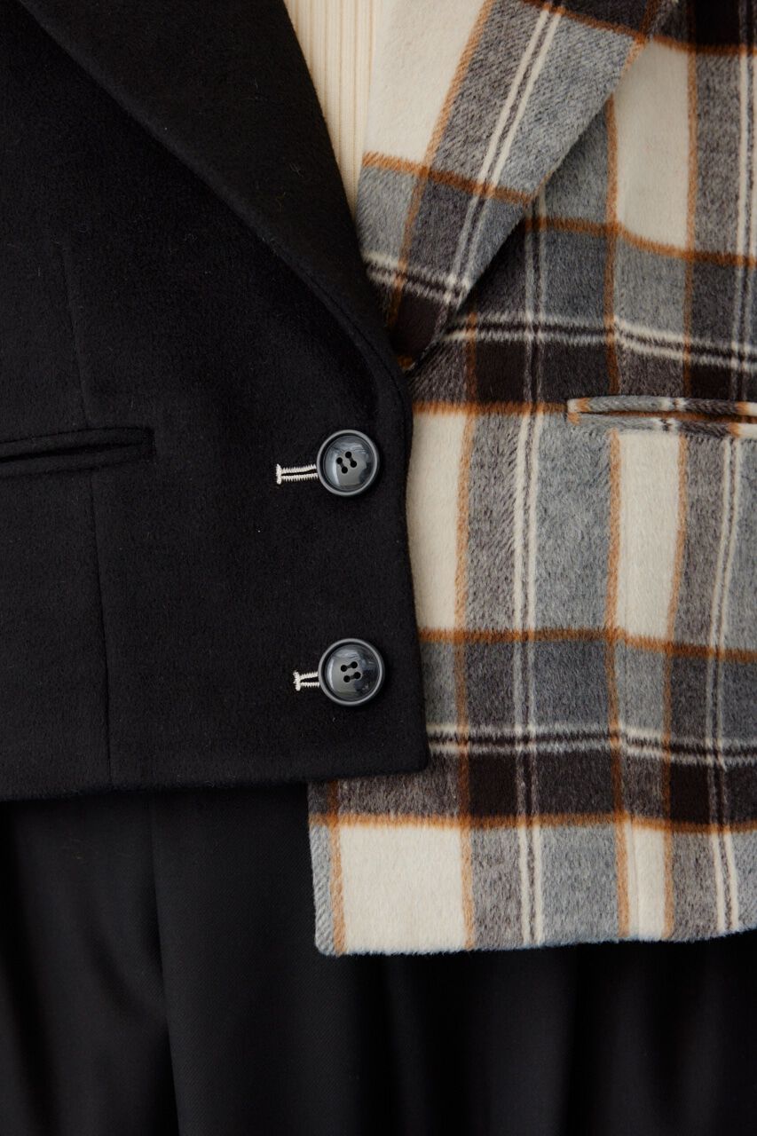 HeRIN.CYE「Bi color asymmetry jacket」|その他|