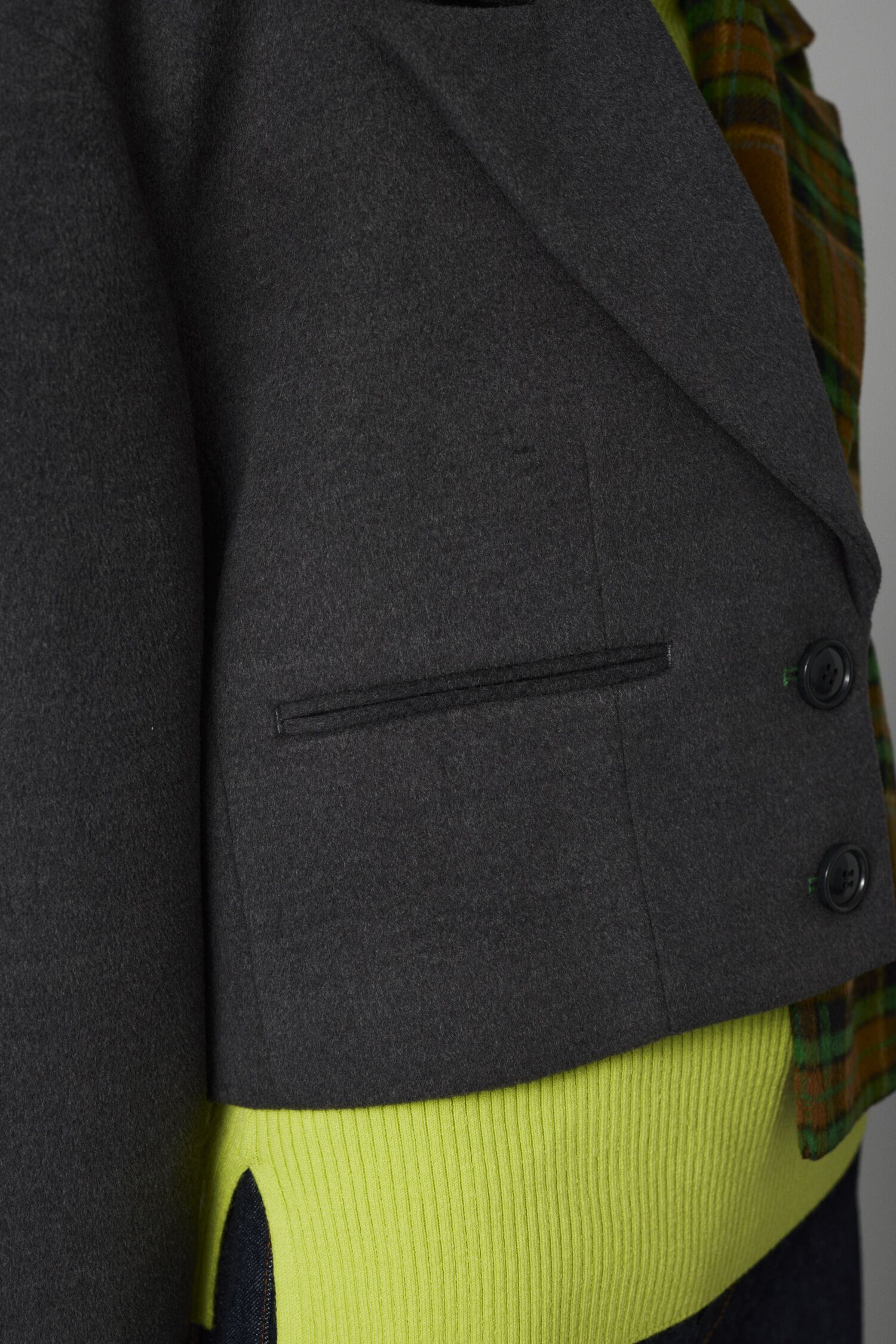 HeRIN.CYE「Bi color asymmetry jacket」|その他|