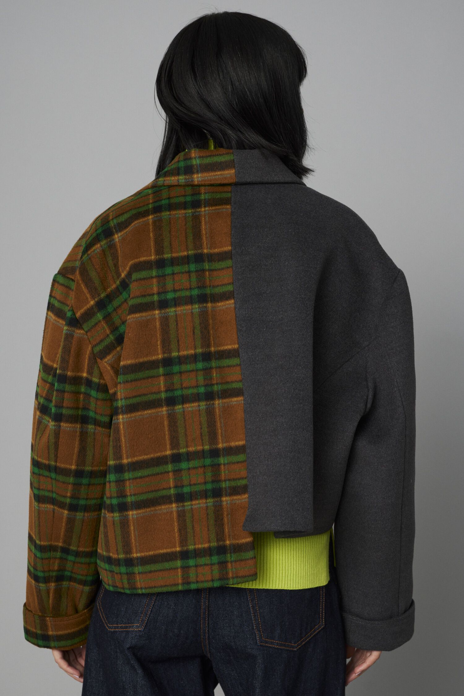 HeRIN.CYE「Bi color asymmetry jacket」|その他|