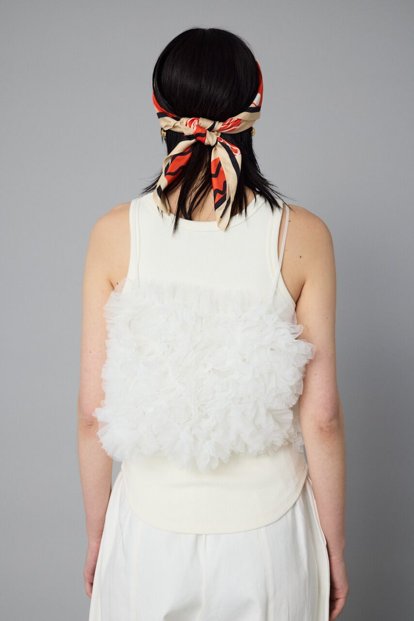 HeRIN.CYE「Bi color many frill bustier」|キャミソール|