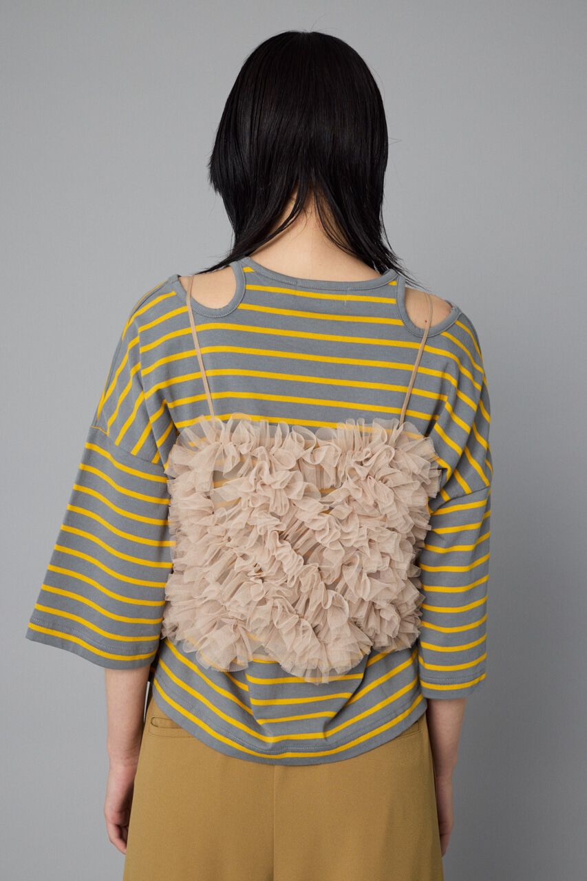 HeRIN.CYE「Bi color many frill bustier」|キャミソール|