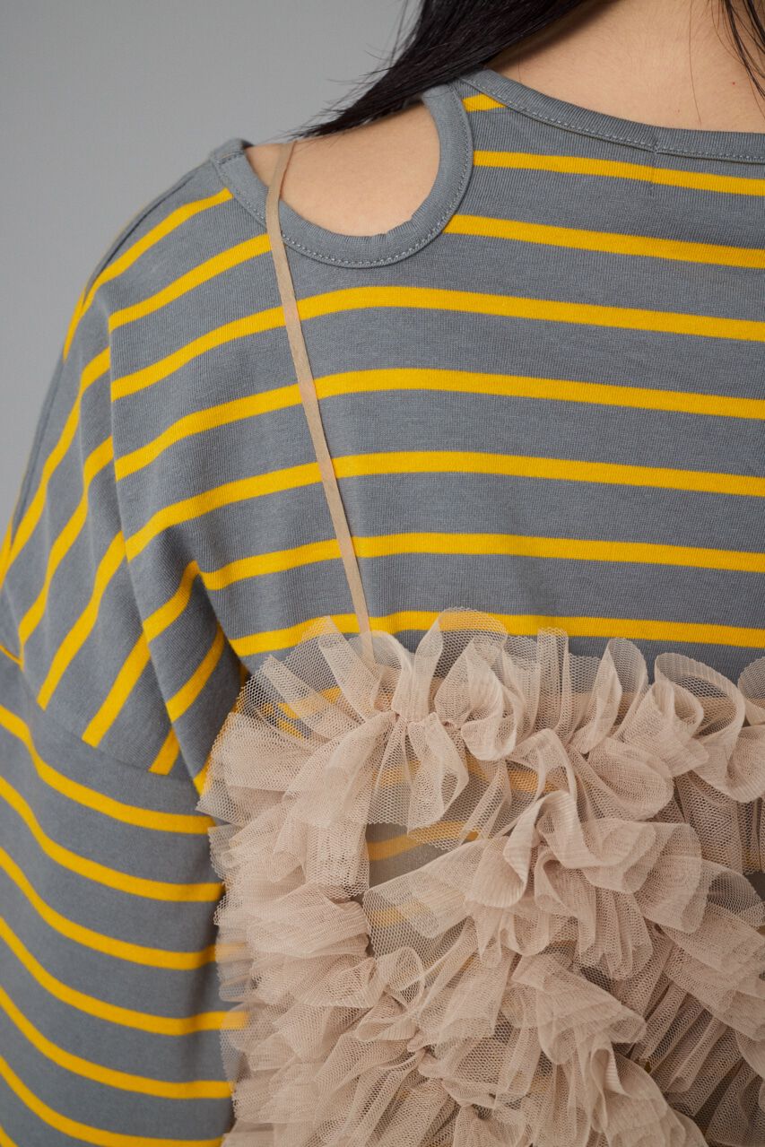 HeRIN.CYE「Bi color many frill bustier」|キャミソール|