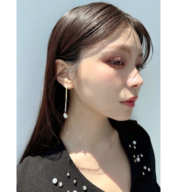 RESEXXY「ストーンパールコンビピアス」|ピアス|